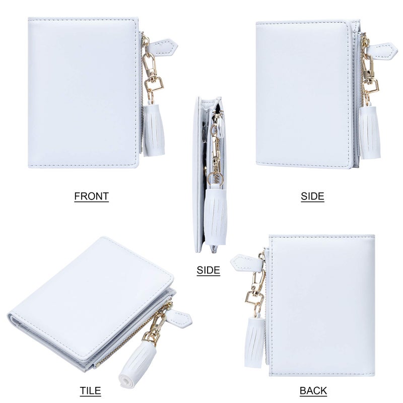 GEEAD Small Wallets for Women Bifold Slim Coin Purse Zipper ID Card Holder - Image 5